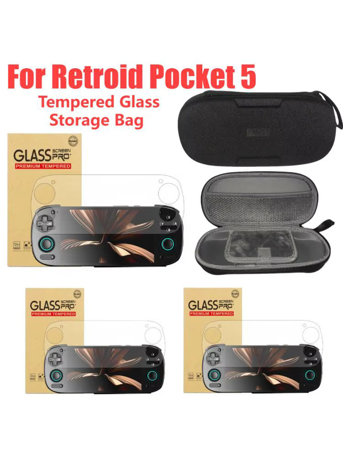 APWIKOGER Schutzset für Retroid Pocket 5 mit gehärteter Glas Displayschutzfolie und Aufbewahrungstasche - Bild 7