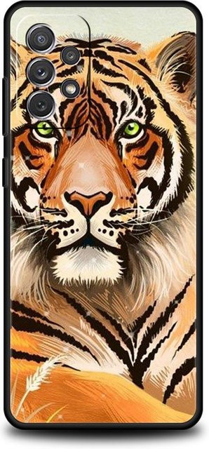 Handyhülle mit Tiger Löwe Leopard Design für Samsung Galaxy A-Serie in Schwarz und Multicolour - Bild 1