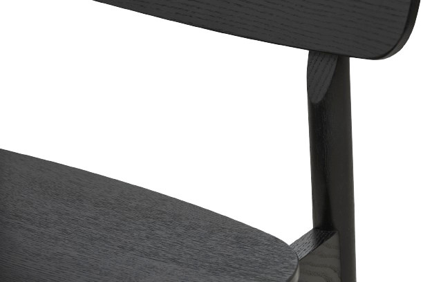 Woud Soma Counter Stuhl im skandinavischen Design aus Eiche und Metall in Schwarz oder Weiß - Bild 3
