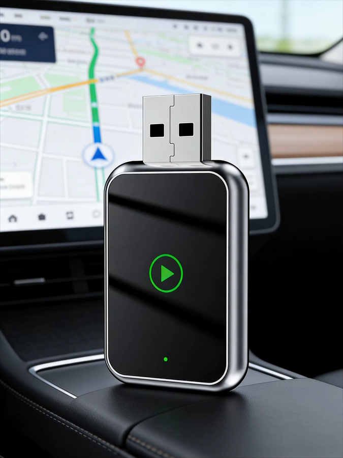 Jumunion Android Auto Dongle Plug&Play Adapter für kabelloses CarPlay mit Wi-Fi und Bluetooth 5.0 in Schwarz und Silber - Bild 6