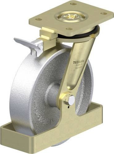 Blickle Schwerlast-Lenkrolle LS-G 200G-RI4-FS in Silber, Rad-Durchmesser: 200 mm, Tragfähigkeit: 1100 kg - Bild 1
