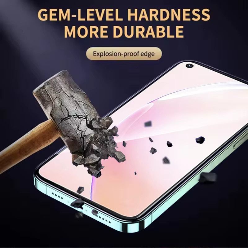 3er-Pack gehärtetes Glas Displayschutzfolie für Oppo A93s 5G, transparent, mit Fingerabdruck-Entsperrung und vollständiger Abdeckung - Bild 5