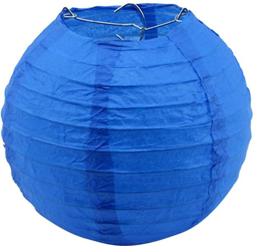 TOMTOP JMS Papierlaternen rund in Lila und Blau, Geometrische Dekoration für Geburtstag und Hochzeit, Durchmesser: 20,3 cm - Bild 1