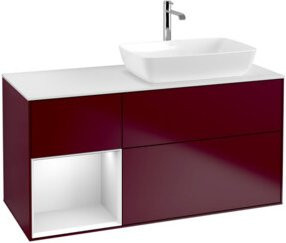 V&B Waschtischunterschrank Finion in Weiß lackiert, Breite: 120 cm, Tiefe: 50,1 cm, Höhe: 50,1 cm - Bild 1
