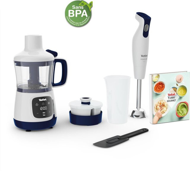 Tefal Yummy Gourmet HB55W4 Babynahrungszubereiter und Kochmixer in Weiß mit 0,8 l Volumen und 600 W Leistung - Bild 1