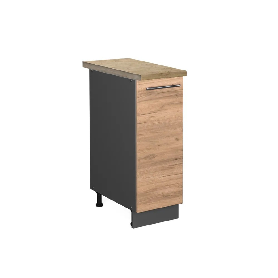 Vicco Apothekerschrank Fame-Line Goldkraft Eiche/Anthrazit Wandmontage B/H/T: 30 x 82 x 60 cm - Bild 2