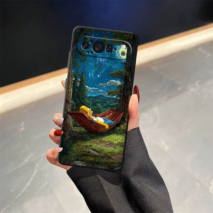 Simpsons Cartoon Handyhülle für Google Pixel 8a 7a 9a 6 7 8 Pro 10 9 Pro XL 6a in Multicolour - Bild 4