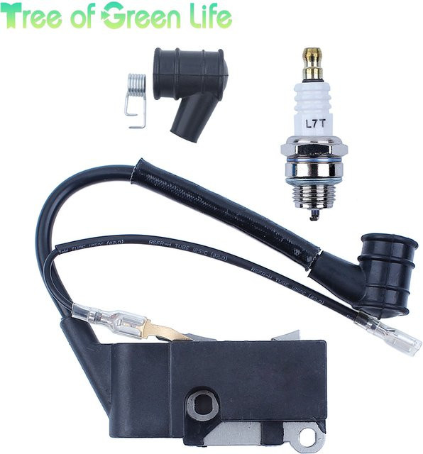 Haishine Zündspule Magnetmodul für chinesische Kettensägen 4500 5200 5800 45cc 52cc 58cc in Schwarz - Bild 1
