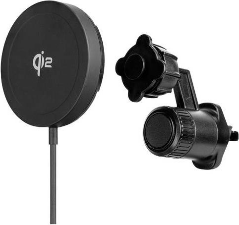 Aqiila Powerbird QC1 Wireless Charger 20W Qi 2 KFZ-Ladegerät für die Lüftung, Schwarz - Bild 1