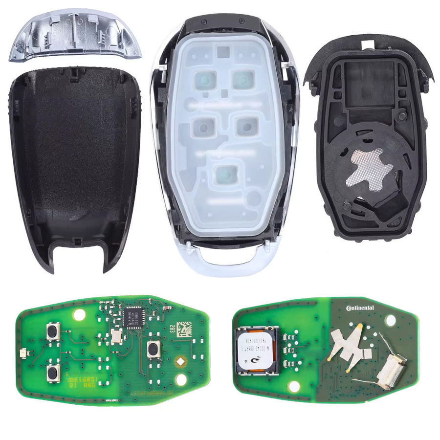 Alfa Romeo Keyless Fernbedienung Schlüssel Fob mit 433 MHz 4A Chip für Giulia und Stelvio, Schwarz - Bild 4