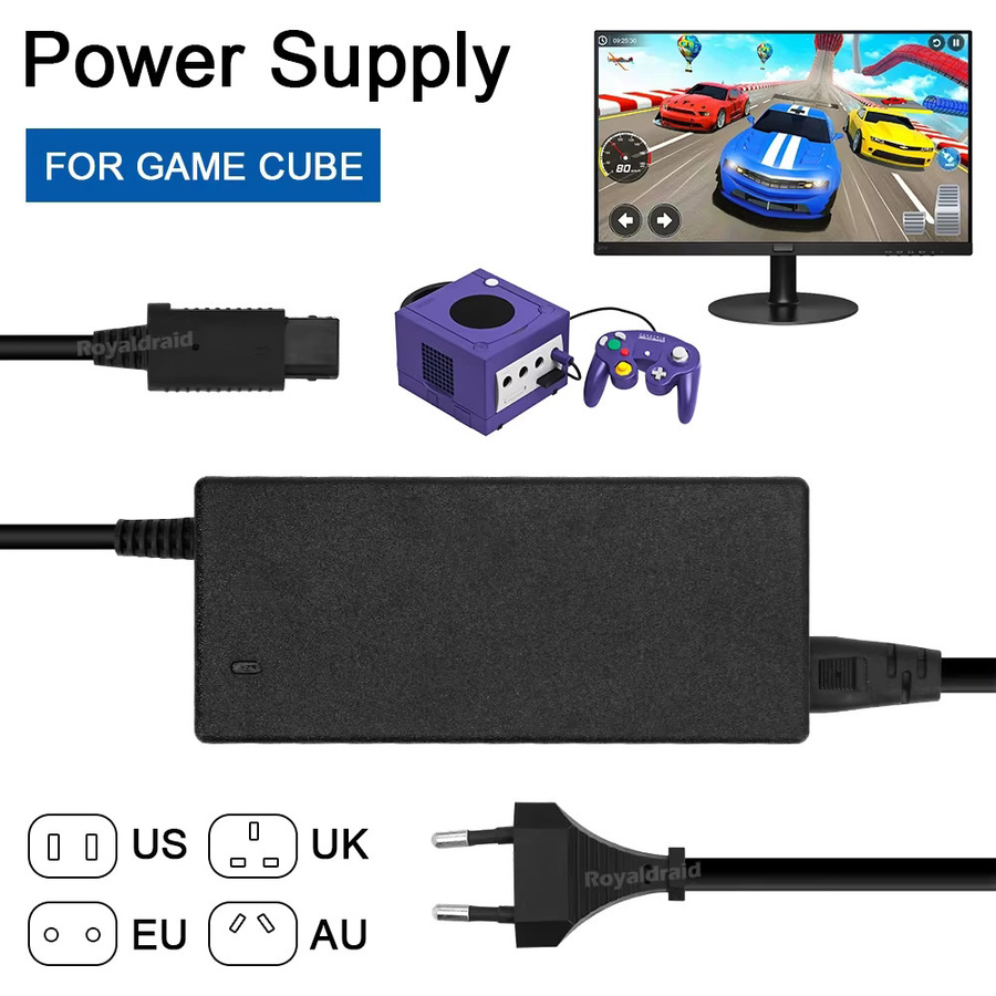 HeroAngel AC-Adapter Netzteil für GameCube Videospielkonsole in Schwarz - Bild 3