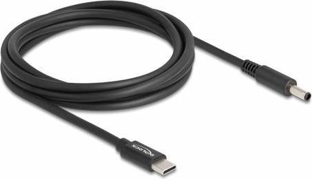 Delock USB-C auf DC 3,0mm Ladekabel in Schwarz, Länge: 1,50 m - Bild 1
