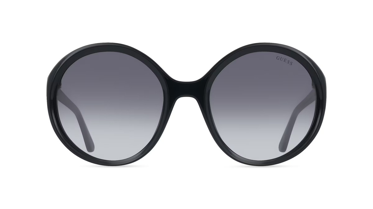 Guess GU00281 Sonnenbrille Rund, Vollrand, Kunststoff, schwarz, Damen - Bild 1