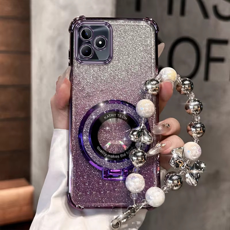 Schutzhülle mit Lanyard für Realme C53 C51S C75 C71 C61 C65 C63 C67 C55 C51 in Silber - Bild 2