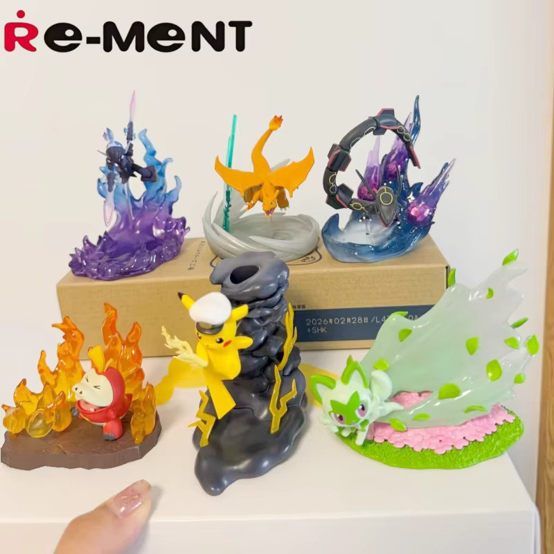 Pokémon re-ment Battle Desktop Ornament Collection, Modell Spielzeug, Set / Bundle - Bild 1