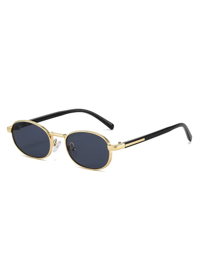 Sonnenbrille Damen, oval, Vollrand, Metall - Bild 3