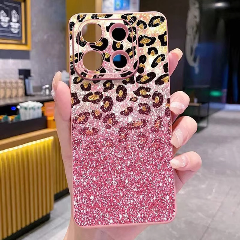 Matte Handyhülle mit Leopardenmuster für Apple iPhone in Pink - Bild 1