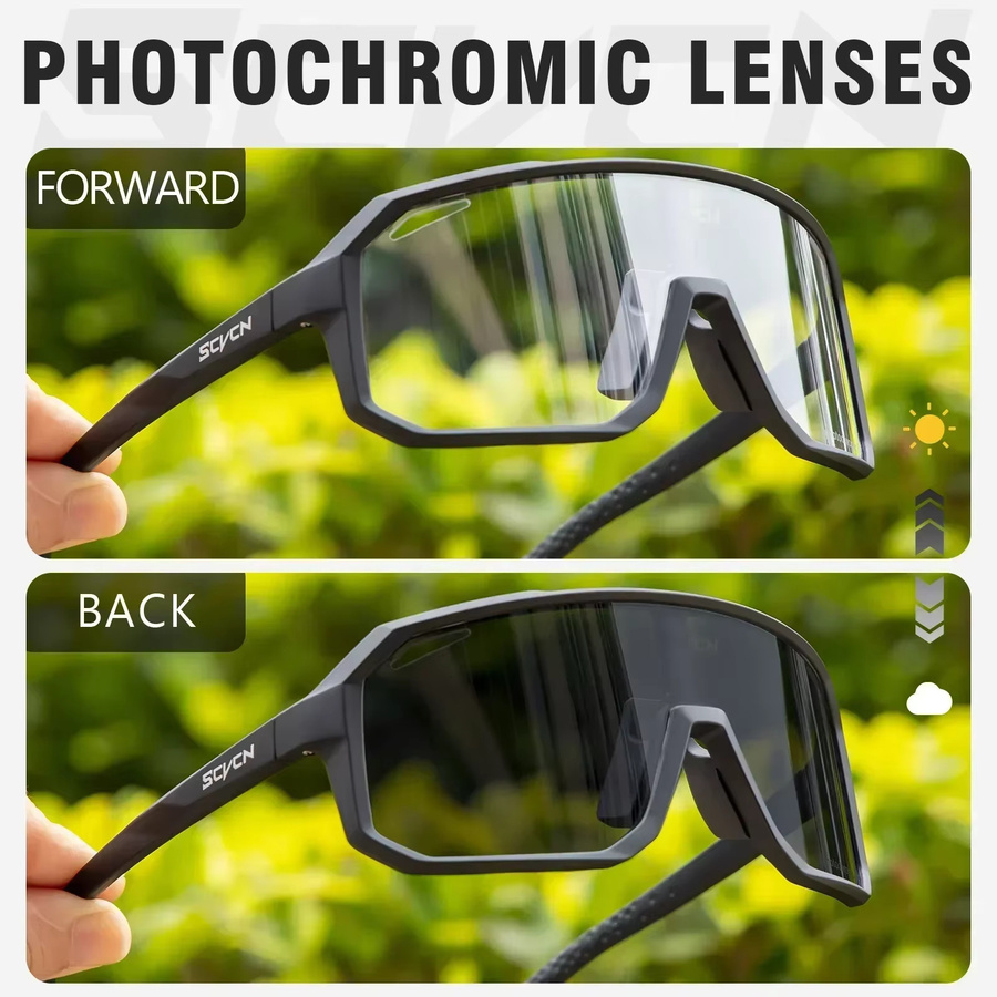 SCVCN Sportsonnenbrille, Unisex, Vollrand, Kunststoff - Bild 4