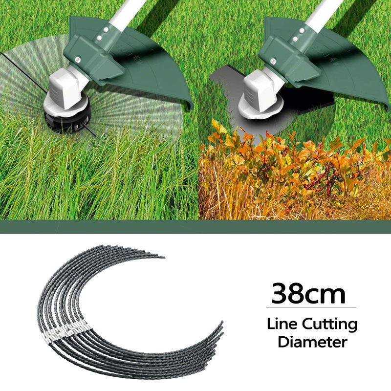 10 Stück DAZZLEEX Kunststoff-Grasschneider-Spulenfaden in Beige für AFS 23–37 Trimmer-Seilspule als Ersatz-Trimmer-Teile - Bild 2