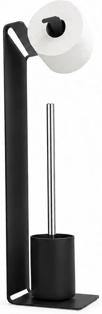 Radius Design GmbH WC-Garnitur Puroraggio Schwarz mit Bürste aus Metall, Höhe: 150 cm - Bild 1