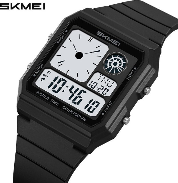 SKMEI Digitaluhr, Kunststoff, Schwarz, Unisex - Bild 1