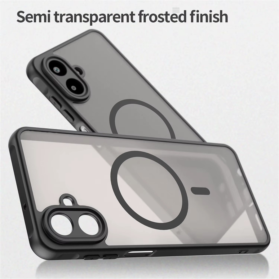 Stoßfeste Magnetische Luxus-Rüstung Handyhülle für Samsung Galaxy A17 5G A16 4G F17 5G A07 M07 F07 5G, Wireless Charging kompatibel, Transparent Pink - Bild 2