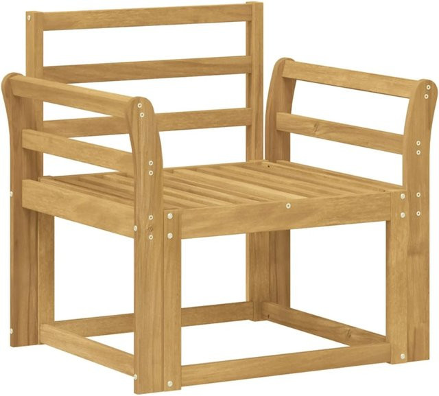 vidaXL Outdoor-Sofagarnitur aus Massivholz Akazie in Weiß - Bild 1