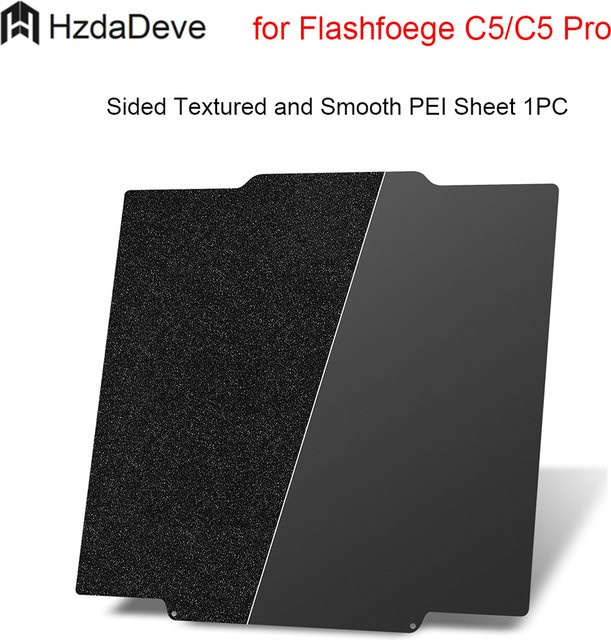 Flashforge Creator 5 und Creator 5 Pro Doppelseitige PEI-Bauplatte mit strukturierter und glatter Oberfläche - Bild 1