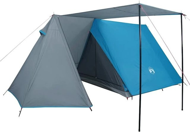 vidaXL Campingzelt für 3 Personen in Blau, wasserfest - Bild 1