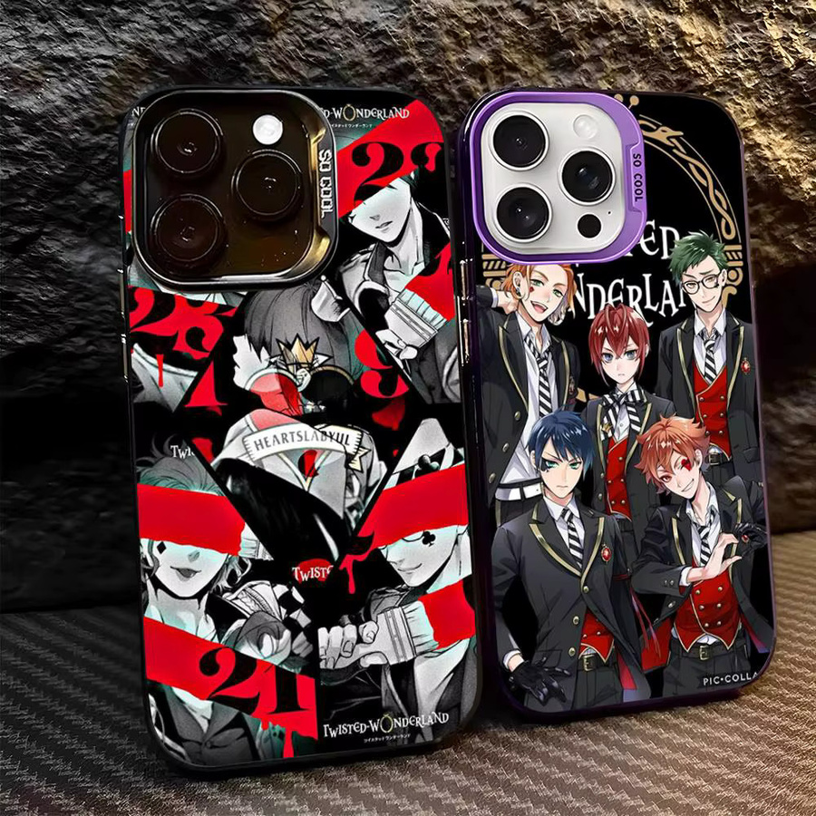 Matte Schutzhülle T-Twisted-W-Wonderland für Apple iPhone 17 Pro Max 17 Air 16 Pro 15 14 13 12 11 in Multicolor - Bild 2
