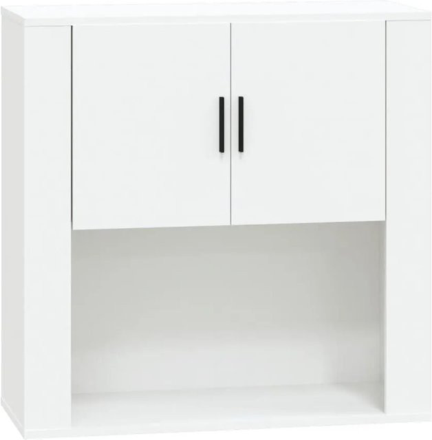 vidaXL Wandschrank Weiß aus Holzwerkstoff mit Scharniertüren B/H/T: 80 x 80 x 33 cm - Bild 1