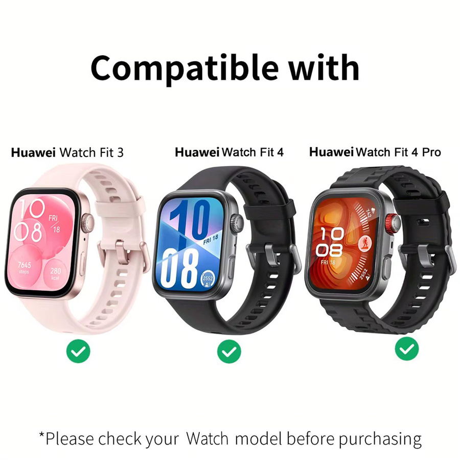 TINUORA Displayschutzfolie für Huawei Watch fit 3 4, transparent - Bild 2