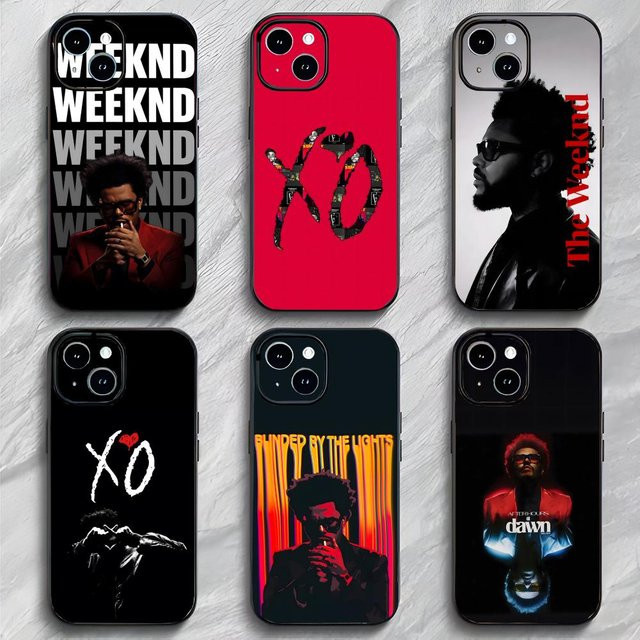 The Weeknd Minimalistisches Poster Handyhülle für iPhone 17 16 15 14 13 12 11 Pro Max Mini XS X XR 7 Plus Stoßfeste Schutzhülle - Bild 1
