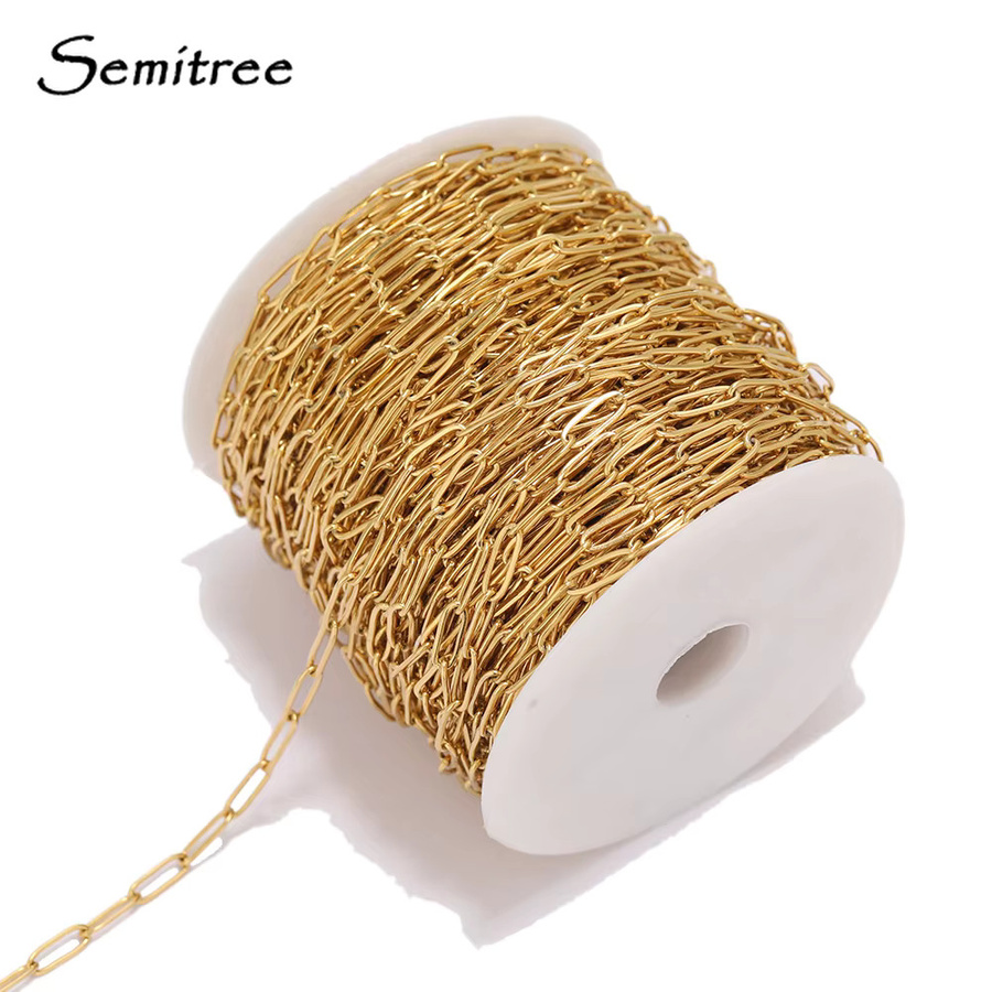 Semitree Halskette Edelstahl, 4 mm Breite, 2 Meter, Damen - Bild 2