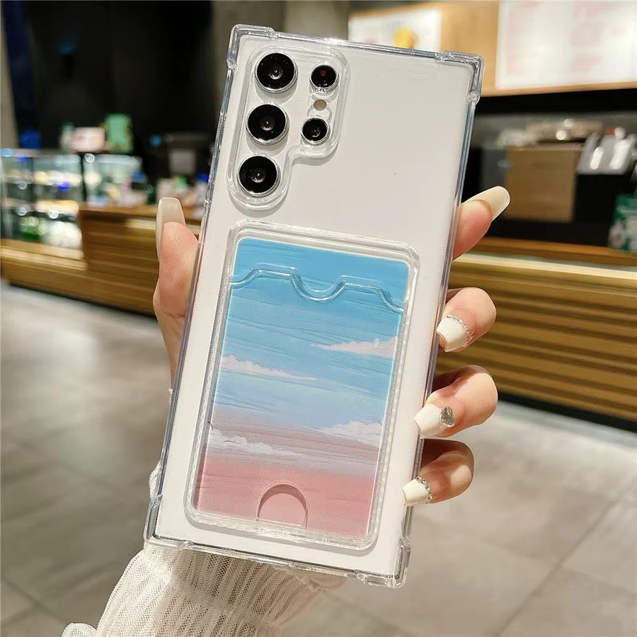 Transparente TPU Brieftaschenhülle mit Kartenfach für Samsung Galaxy S26 S25 S24 S23 S22 S21 S20 Ultra Plus FE Note - Bild 1