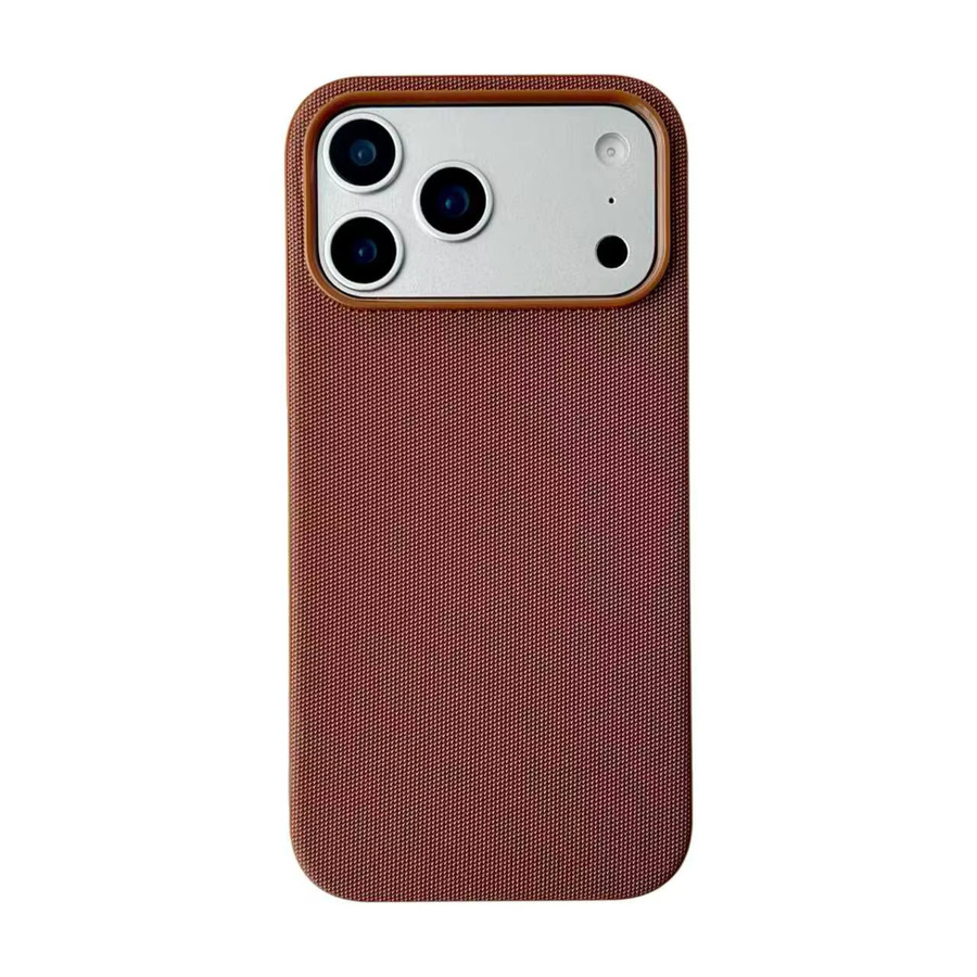 Apple Magnetische Gewebte Handyhülle mit Luxus-Umhängetasche und Lanyard für iPhone, Blau und Braun - Bild 5