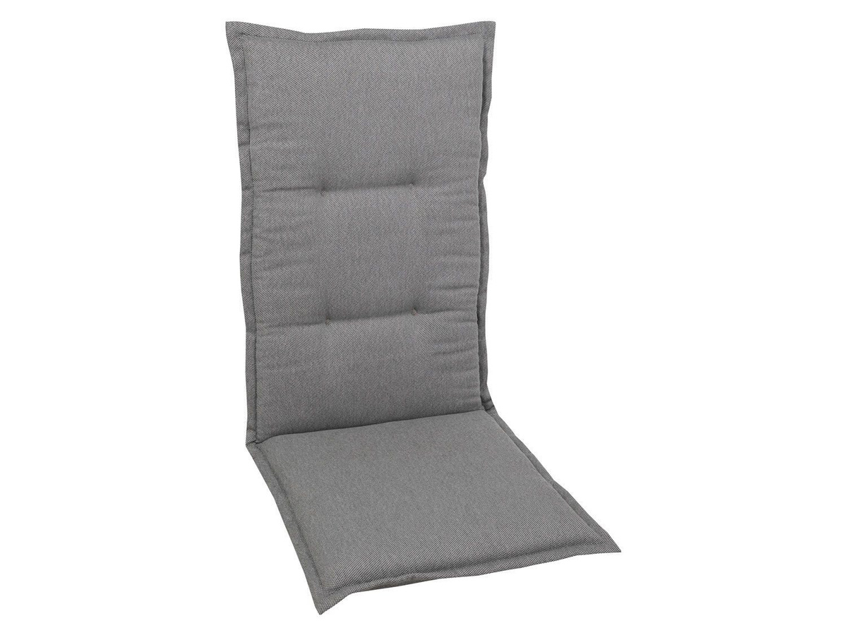 GO-DE TEXTIL Gartenauflage für Hochlehner, 2er Set, Grau - Bild 2