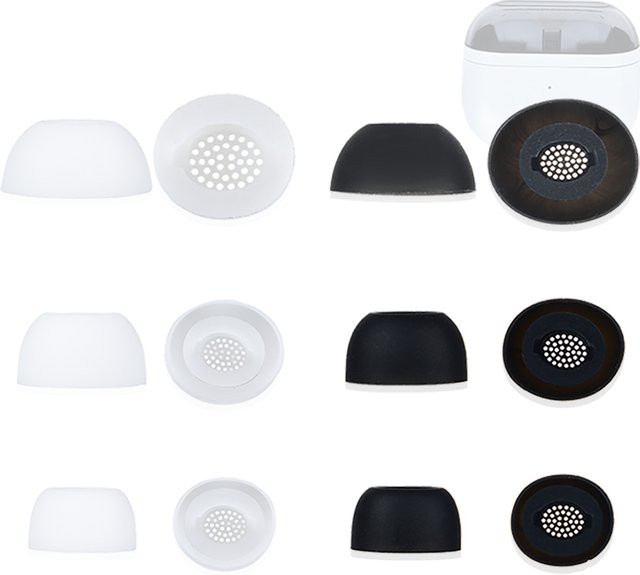 6 Stück Silikon-Ohrstöpsel in Schwarz für Samsung Galaxy Buds3 FE True Wireless Ohrhörer SM-R420 - Bild 1