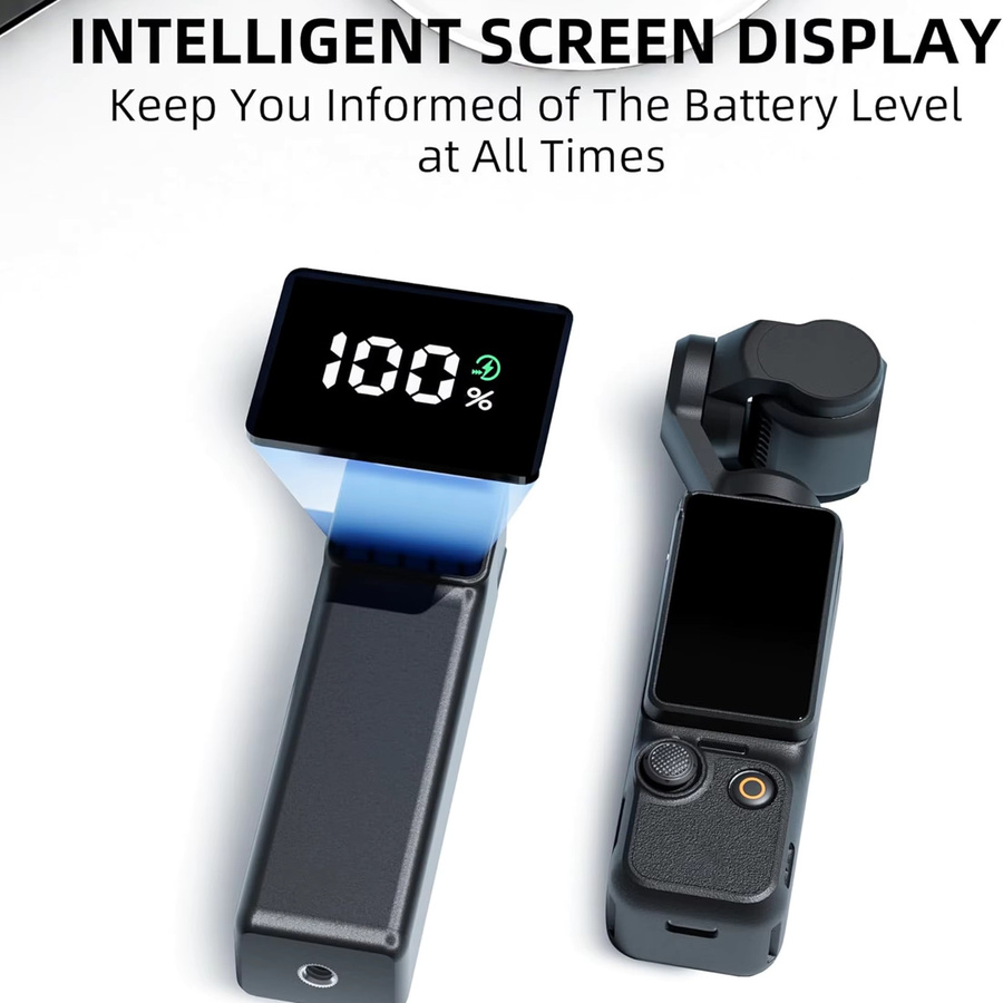 DJI Osmo Pocket 3/4 Schnellladegerät und Controller in Schwarz mit USB-C-Kabel und 1/4-Zoll-Gewindeanschluss - Bild 5