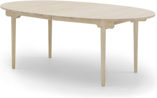 Carl Hansen & Søn CH338 Esstisch aus Massivholz Eiche und Walnuss in Braun, ausziehbar - Bild 1