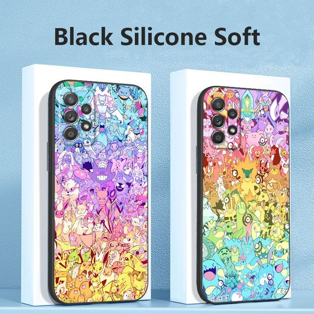 Soft Phone Cover Pokemon Cartoon Handyhülle für Samsung Galaxy A54 A14 A52 A53 A12 A13 A34 A23 A21 A71 A32 A24 A73 A31 A15 A11 in Multicolour - Bild 1