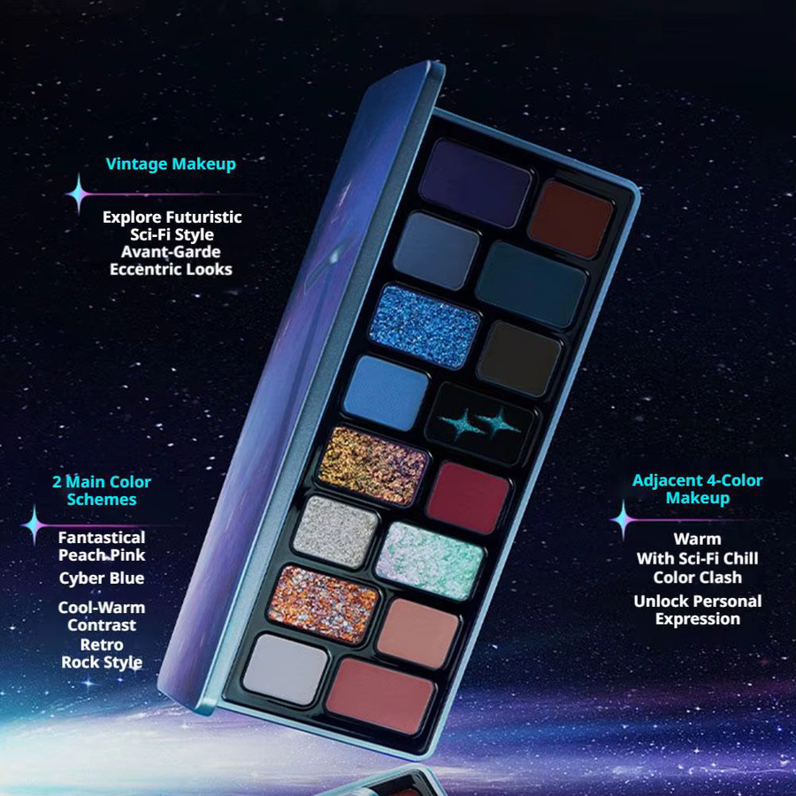 Star Core Interstellar Rock Lidschatten-Palette, 16-farbig, Twilight Rose - Bild 4