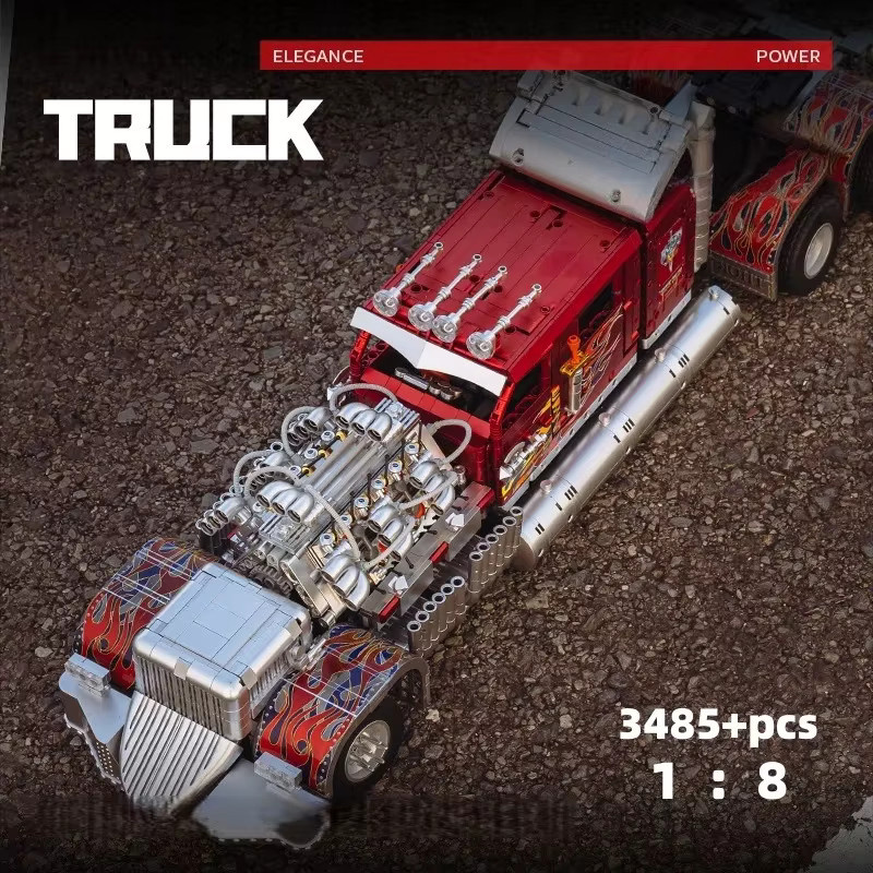 XMWL LKW-Modellbausteine, Zusammenbauspielzeug, 3485 Teile, ab 14 Jahren - Bild 4