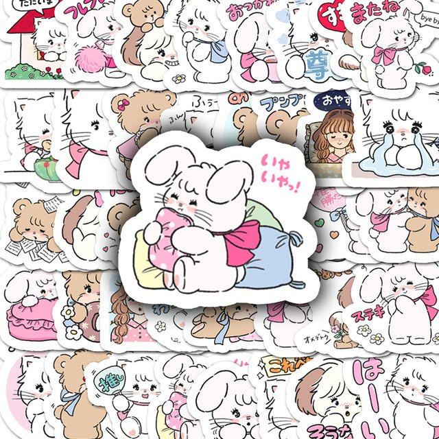 40 Stück Mikko Cartoon-Aufkleber in Multicolour für Handy, Notebook und Tagebuch - Bild 1