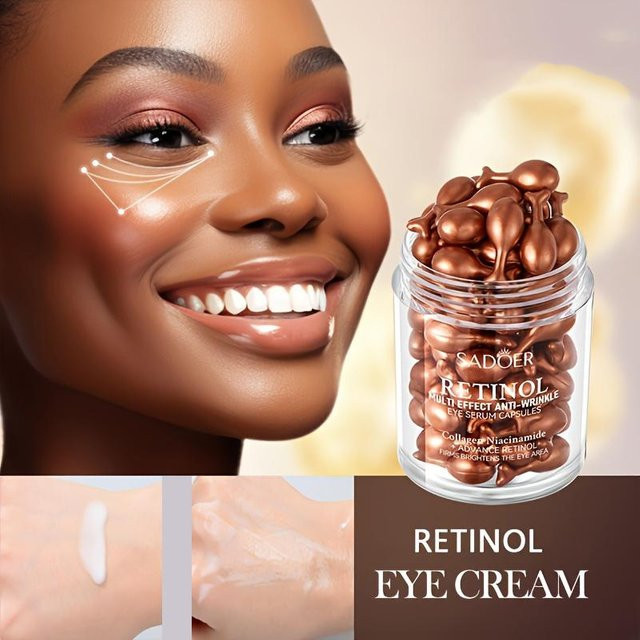 MMILE Augencreme Serum mit Retinol, Kollagen, Niacinamid, 45 Kapseln - Bild 1