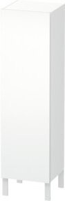 Duravit L-Cube Halbhochschrank für das Badezimmer, Weiß Matt, B/T/H: 40 x 36,3 x 132 cm - Bild 1