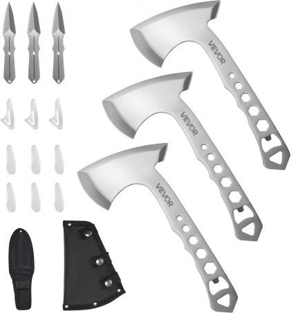 VEVOR Throwing Axes and Tomahawks Set, Stainless Steel, Black - Bild 1