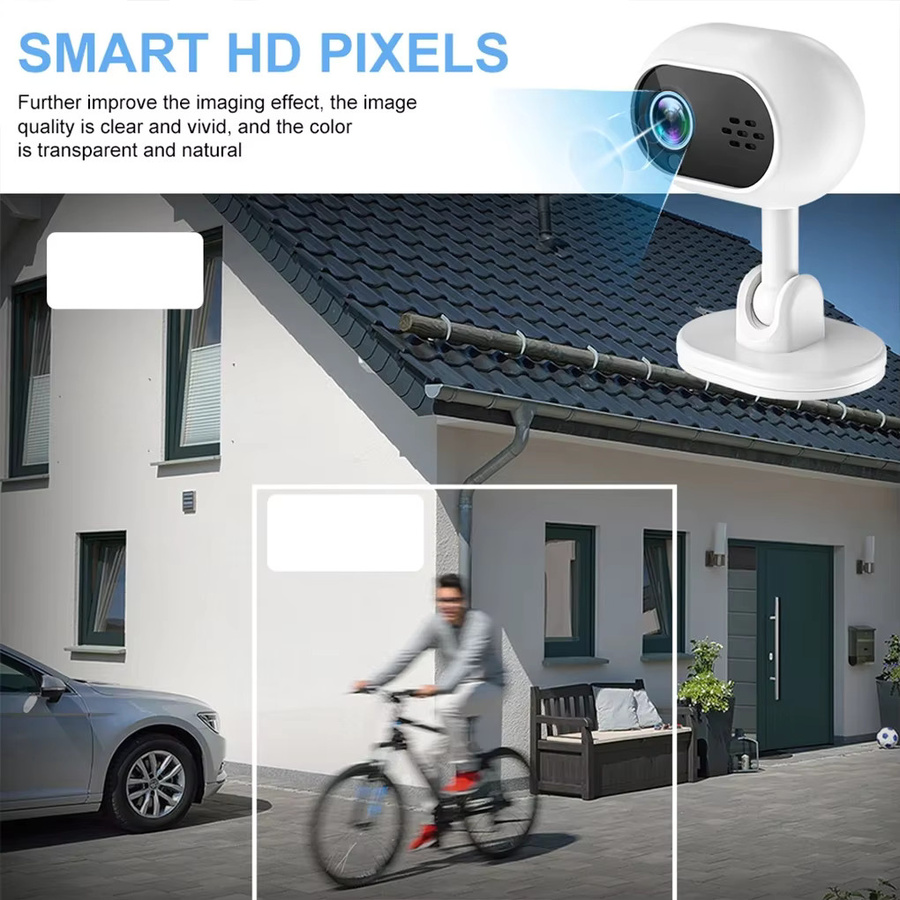 DiFang Mini WLAN-Sicherheitskamera mit Nachtsicht in Weiß, 2er-Pack als Babyphone oder Haustier-Überwachungskamera - Bild 3