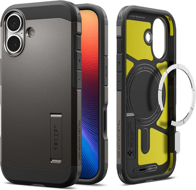 Spigen Tough Armor T MagSafe Schutzhülle für Apple iPhone 17 in Grau - Bild 1