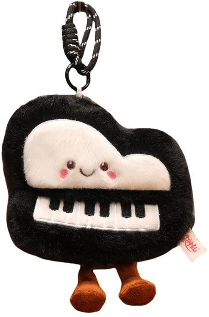 Yiran toy Klavier, Plüschtier Anhänger, Stoffpuppe, Schwarz - Bild 1